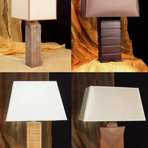 lampada in legno artigianale